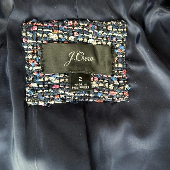 NWOT J. Crew Going Out Blazer in Pink Confetti Tweed size 2 - Picture 12 of 12